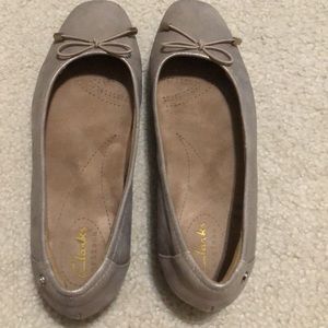 Clarks Candra Light flats, 6M, champagne color